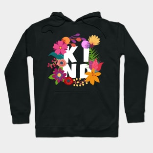 Kind Floral Layers Pattern Hoodie